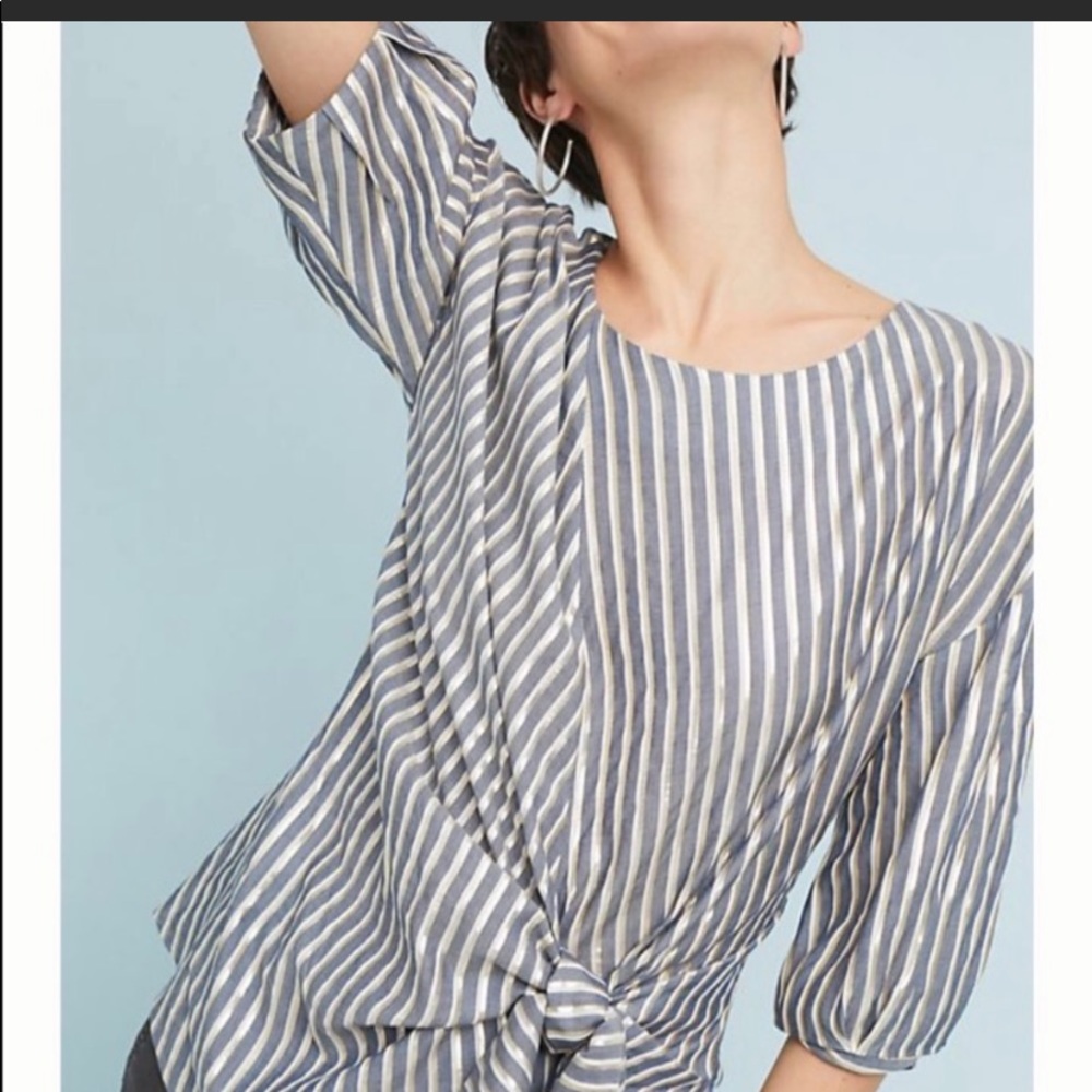 Anthropologie Eva Franco Striped Blouse